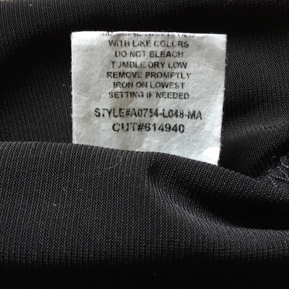 Pebble & Stone | Black Sheer Net Overlay Blouse Polka Dot Fluted Bell Sleeves M - Picture 6 of 6